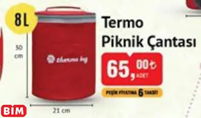 TERMO PİKNİK ÇANTASI TERMO PİKNİK ÇANTASI
